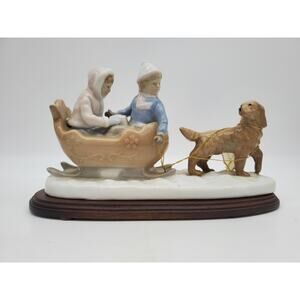 Sleigh Ride  Porcelain Figurine - Paul Sebastian Collection
